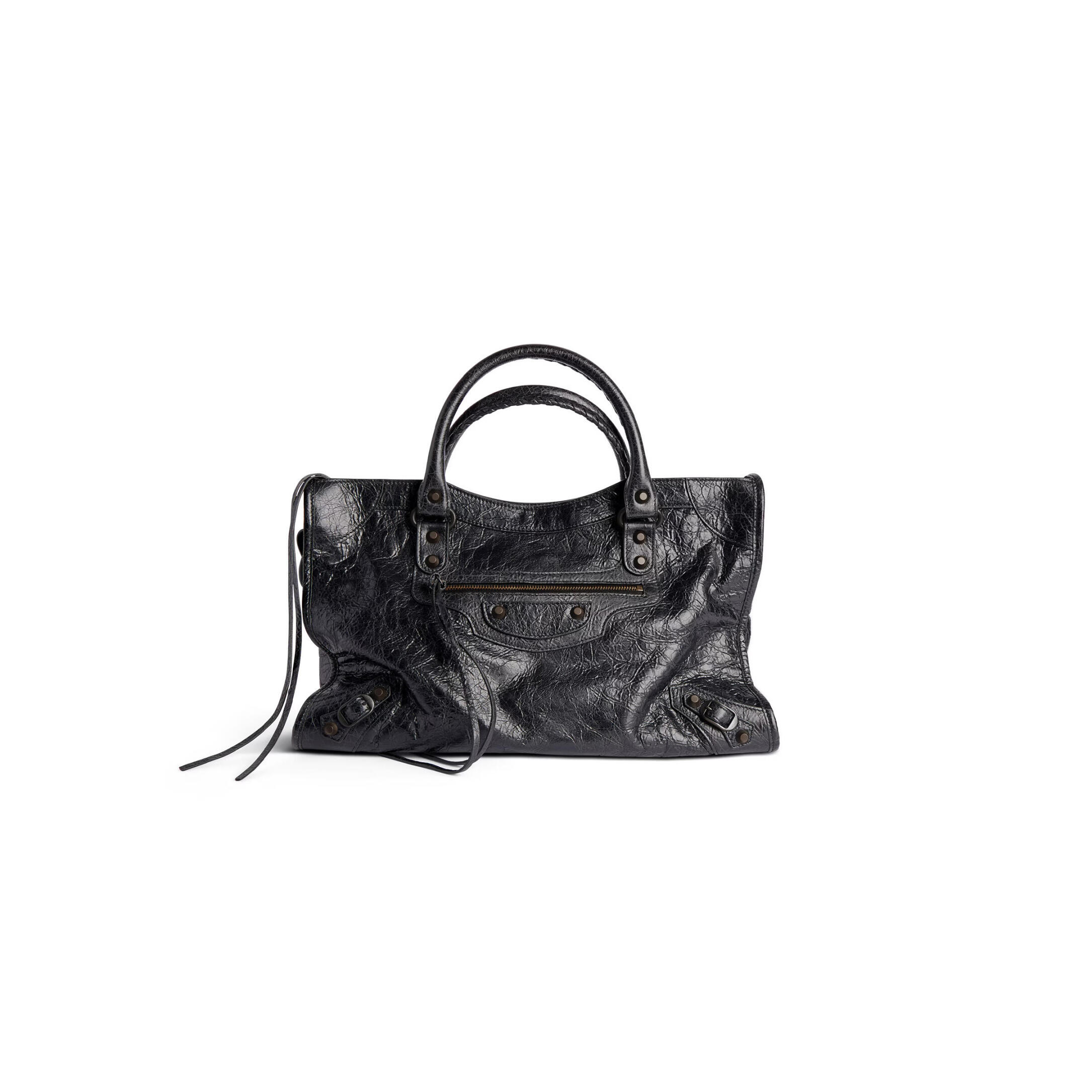 BALENCIAGA WOMEN'S LE CITY BAG MEDIUM IN BLACK 7977862ABEK1000 (38*24*14cm)